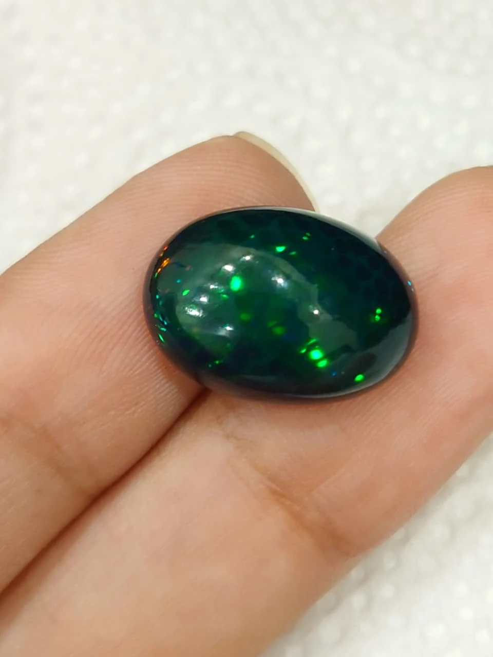 7.5ct Natural Black Opal from Ethiopia — view 5